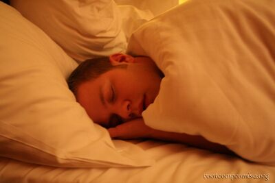 Me...asleep.  Thanks Krissy.