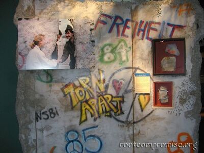 Berlin Wall display.