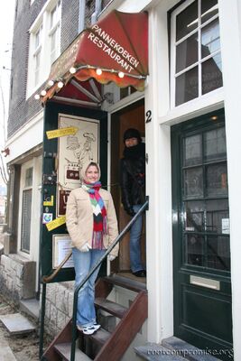The smallest pancake hous in Amsterdam, maybe the world.