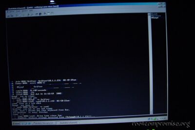 being asses on IRC during the roadtrip.