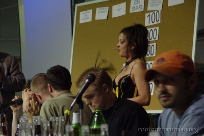 Vinyl Vanna at Hacker Jeopardy.