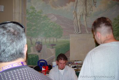 dedhed at the Scavenger Hunt table.