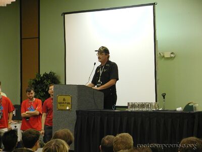 Presenting awards for the Wifi Shootout.