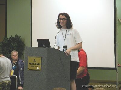 Caezar presents the awards for Capture the Flag.