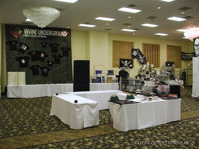 The Vendor Area the Thursday night.
