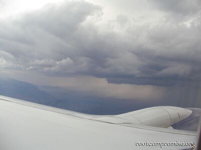 This thunderstorm almost killed us, we literally almost crashed.