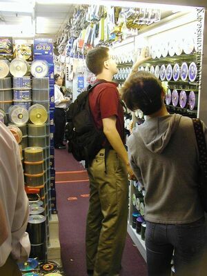 Jeff and Michele browsing.