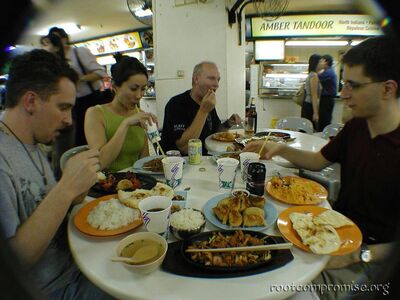 We had a lot of food.