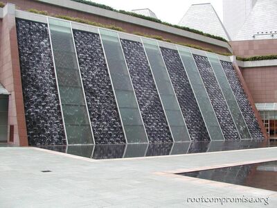 Large fountain.