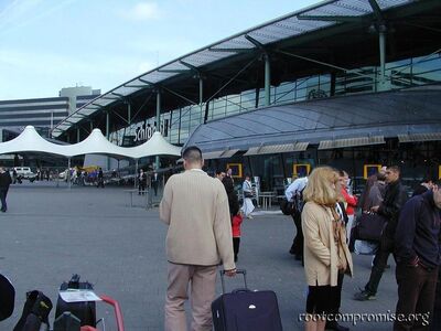 We flew into Schipol Airport/Train Station in Amsterdam, then hopped a train to Paris.