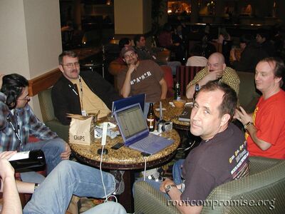 Drinking and Wireless fun.