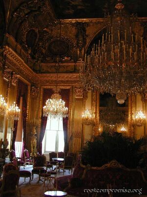 Napoleon's Apartment inside the Louvre.  This is where he entertained.