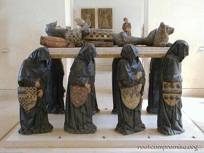I liked this sculpture a lot.  The Tomb of Philippe Pot. (Thanks Voltaire.)