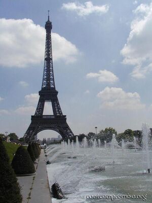 I took a lot of Eiffel Tower pics.  Let's face it, I was awed by it.
