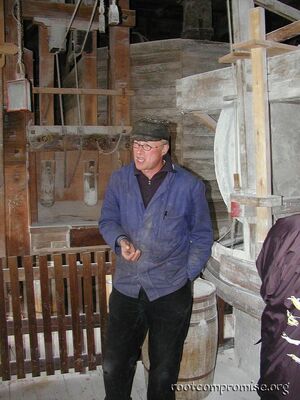 Windmill operator explains the details of windmills.