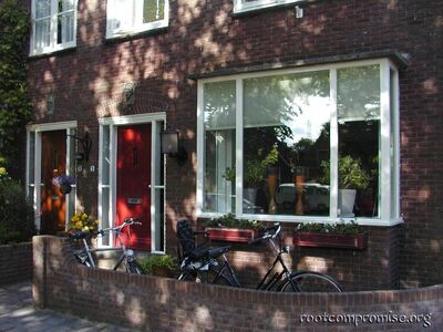 A home in Edam.  Where Edam cheese originated.