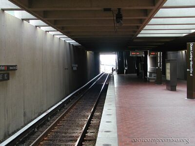 Waiting for the train.