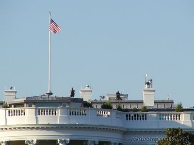 The Secret Service on the Roof.