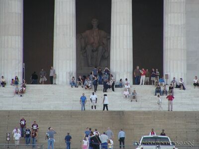 People crowd up the steps and ruin pictures for you.