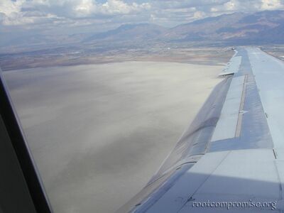 The Great Salt Lake is dry!