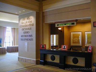 Registration area.