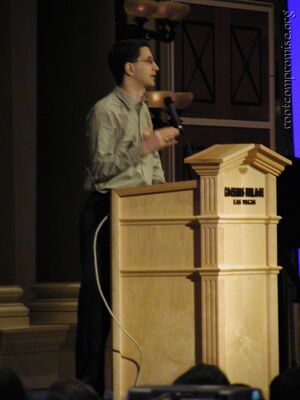 Jeff giving the con introductions.