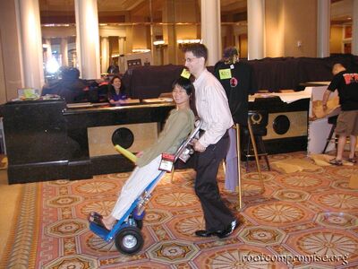 Jeff carting around Ping.