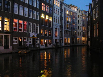 Canal in Amsterdam.