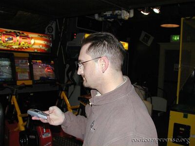Greg and his phone.