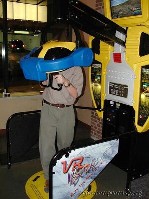 I played it too, it isn't true VR since it's not totally immersive.