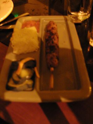 Lamb Satay looks like...well, yeah.