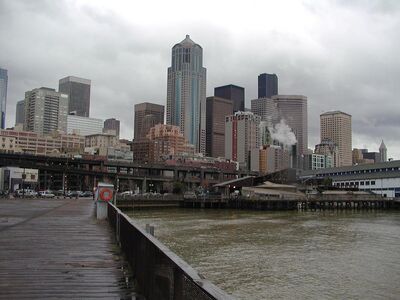 Seattle to the right.