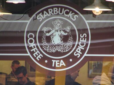 The original Starbucks logo.