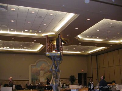 Pulling off the sticky men.