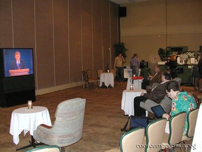 Watching the presidential debates.
