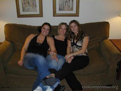 Tina, Beth, The Mrs. before we went out for the night.