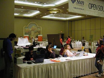 The exibition area.