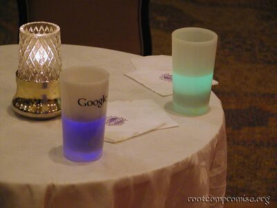 Google glow cups.
