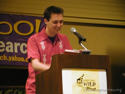Wil reading from Just a Geek...