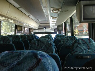 The bus going bac to Reno.
