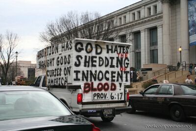 This guy had a bullhorn and was yelling as he drove down the street.  Good times.