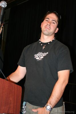 Bruce Potter is...touching himself?