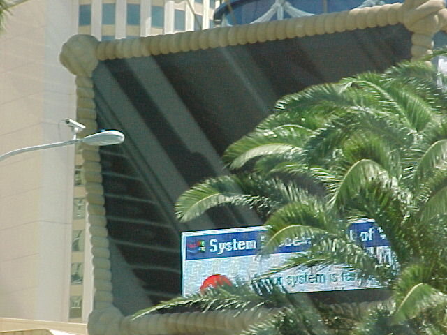 Windows crashed on the Paris billboard.