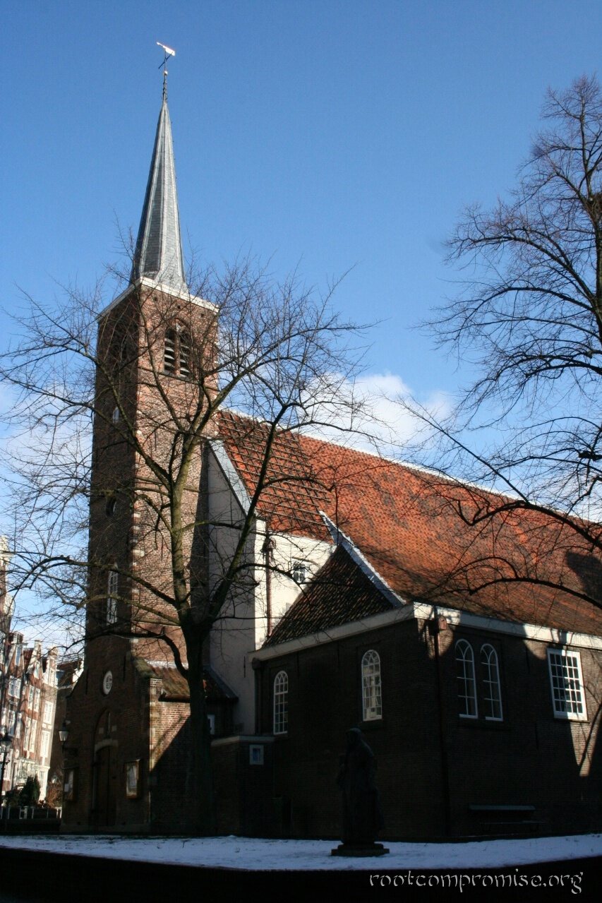 A church in the courtyard.