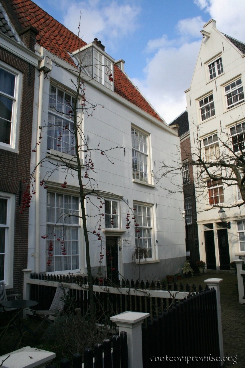 Back in the courtyard.