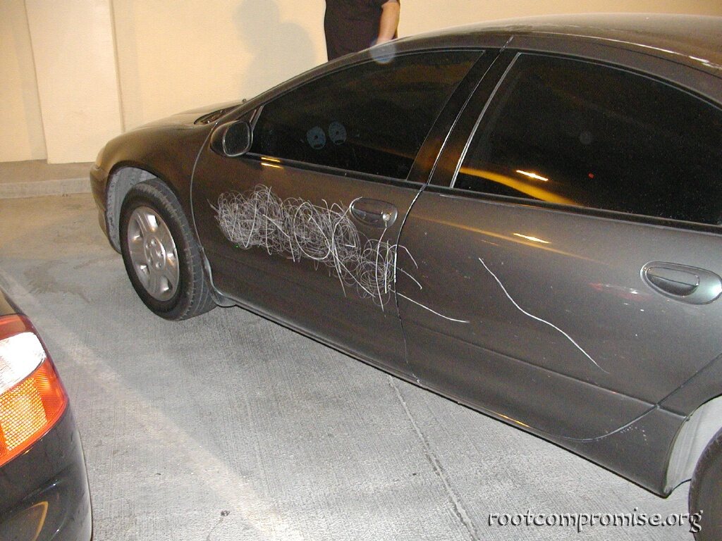 Someone pissed somebody off pretty bad.