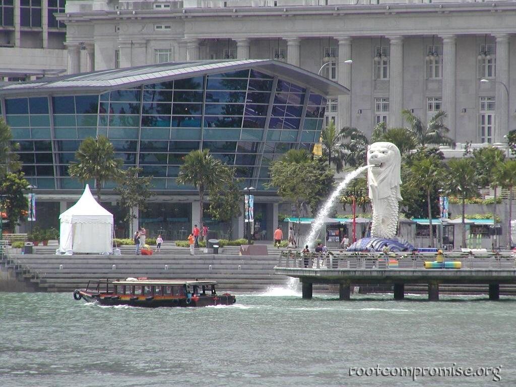 The Merlion.