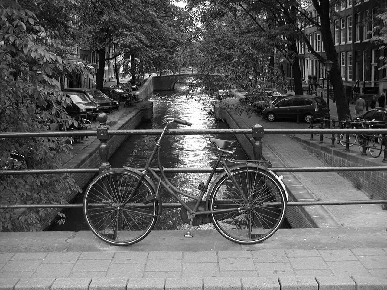 Bike and Canal, Amsterdam.