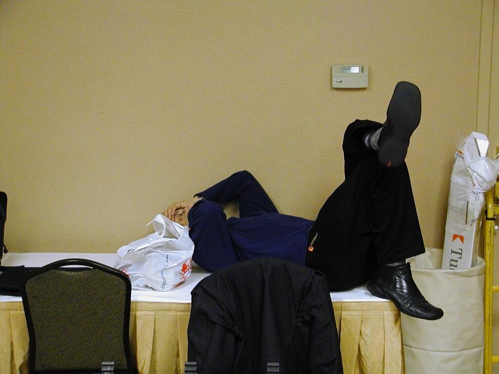 Jeff, hard at work.