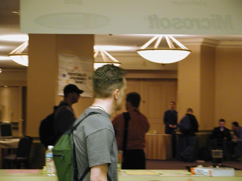 Russ's head.